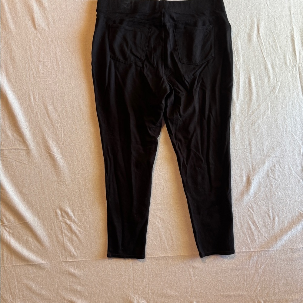Seven7 Women Size XXL Classic Black Pants Leggings - Picture 4 of 5